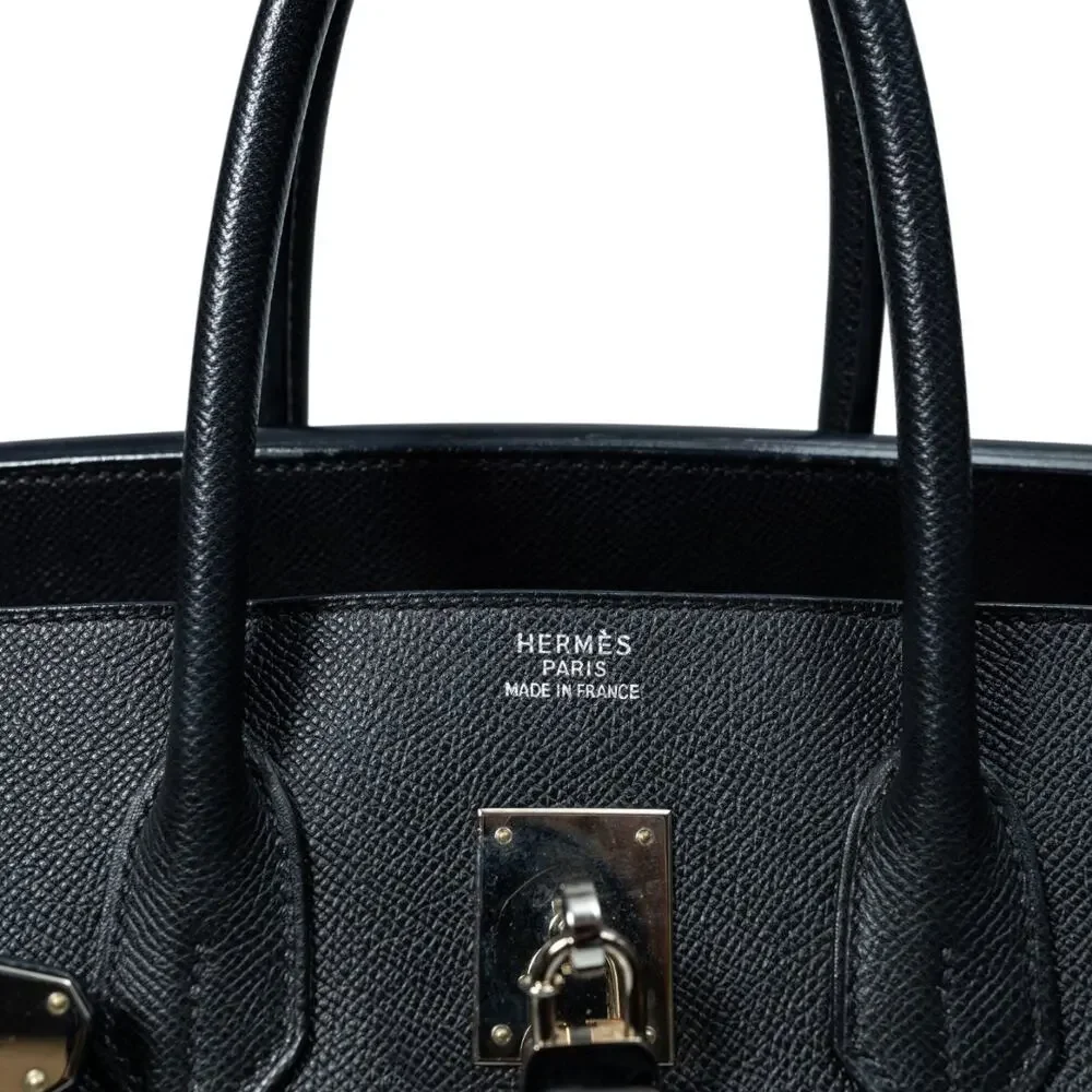 HERMES BIRKIN Epsom Leather PHW Black Size 35 - Picture 7 of 7